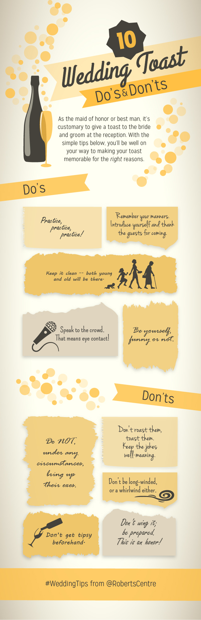 The Do S Don Ts Of Wedding Toasts Planning Tips Do S
