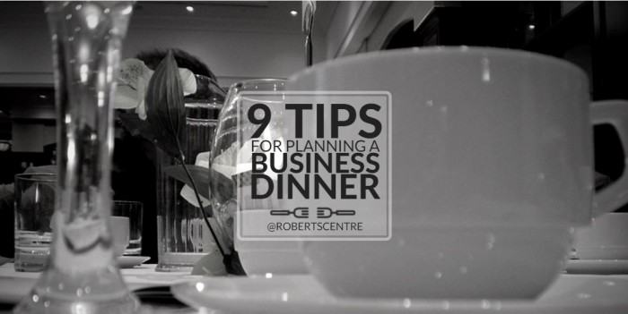 business dinner