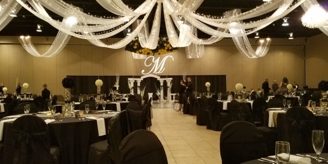 roberts centre winter wedding